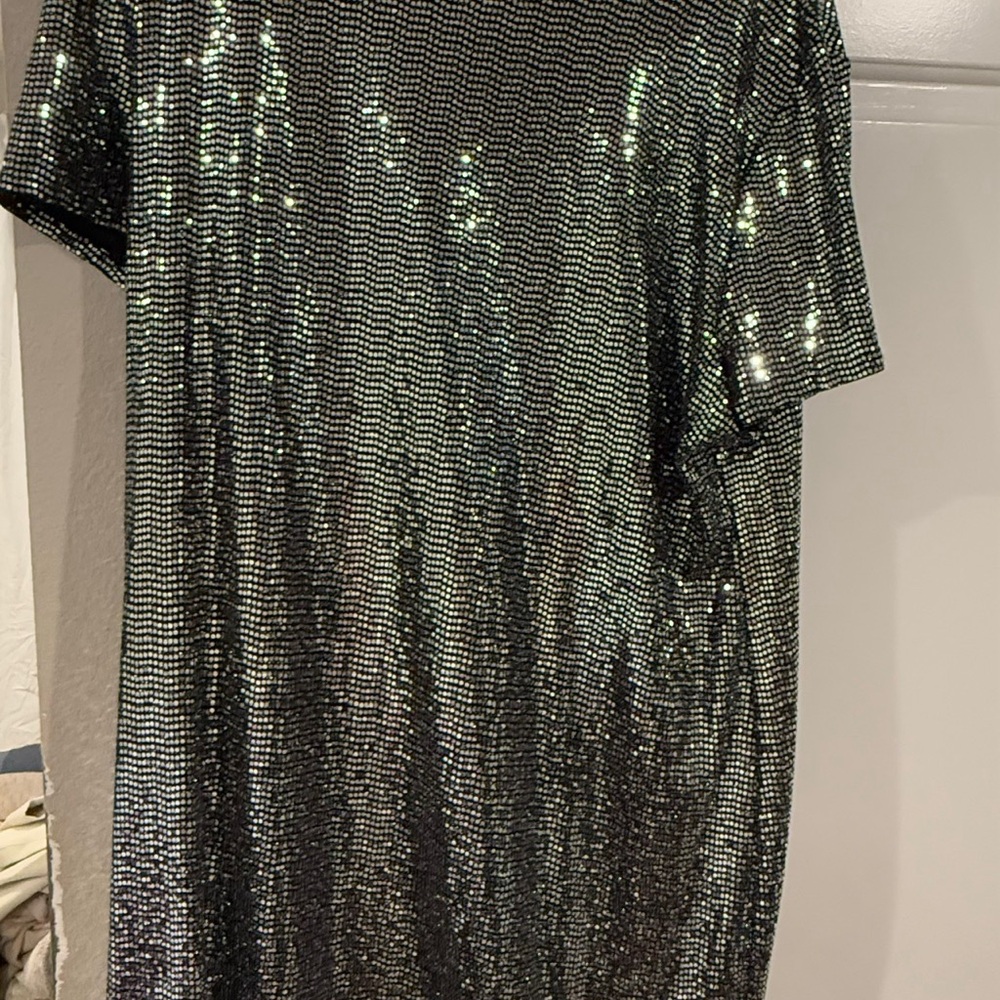 Elegant Black Sequin Dress